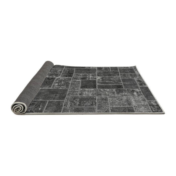 Sideview of Abstract Gray Modern Rug, abs1429gry