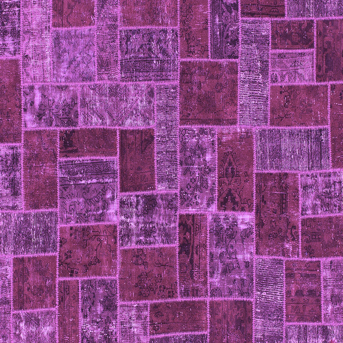 Square Machine Washable Abstract Purple Modern Area Rugs, wshabs1429pur