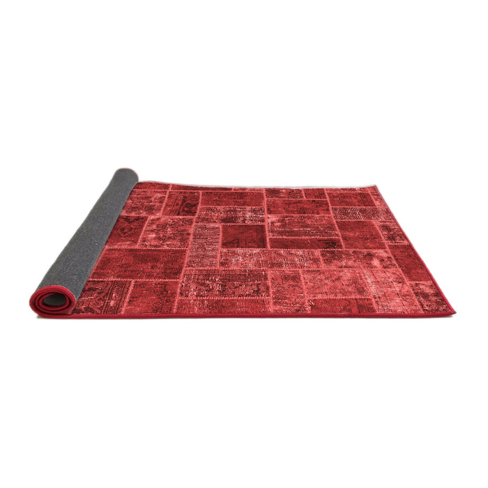 Abstract Red Modern Area Rugs