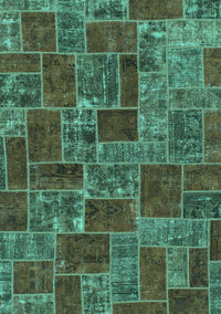 Abstract Turquoise Modern Rug, abs1429turq