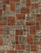 Machine Washable Abstract Dark Almond Brown Rug, wshabs1429