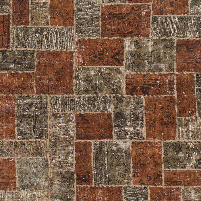 Machine Washable Abstract Dark Almond Brown Rug, wshabs1429