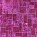 Square Machine Washable Abstract Pink Modern Rug, wshabs1429pnk
