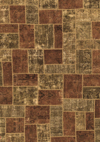 Abstract Brown Modern Rug, abs1429brn