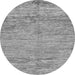 Round Abstract Gray Modern Rug, abs142gry