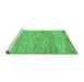 Sideview of Machine Washable Abstract Emerald Green Modern Area Rugs, wshabs142emgrn