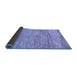 Sideview of Abstract Blue Modern Rug, abs142blu