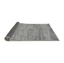 Sideview of Abstract Gray Modern Rug, abs142gry