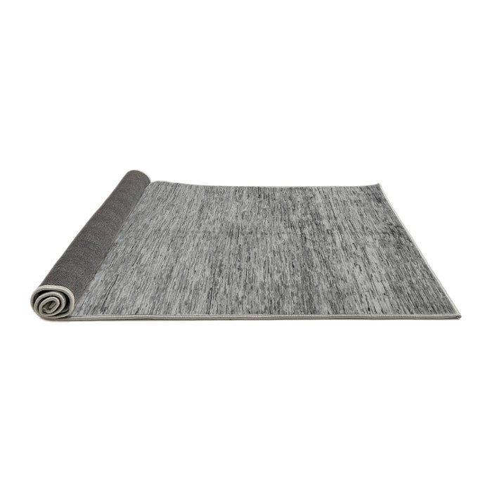 Sideview of Abstract Gray Modern Rug, abs142gry