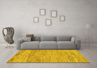 Machine Washable Abstract Yellow Modern Rug, wshabs142yw