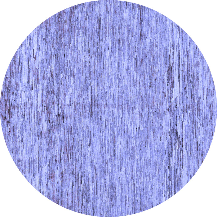 Round Machine Washable Abstract Blue Modern Rug, wshabs142blu