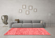 Modern Red Washable Rugs