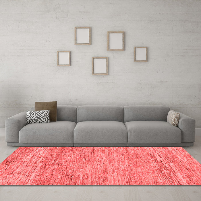 Modern Red Washable Rugs