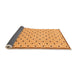 Sideview of Solid Orange Modern Rug, abs1430org