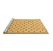 Sideview of Machine Washable Solid Brown Modern Rug, wshabs1430brn