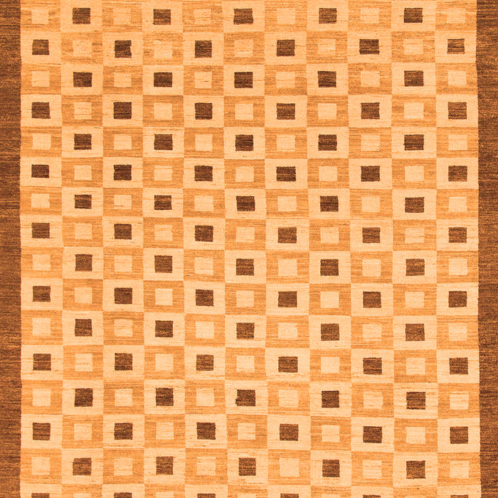 Solid Orange Modern Rug, abs1430org