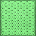 Square Solid Emerald Green Modern Rug, abs1430emgrn