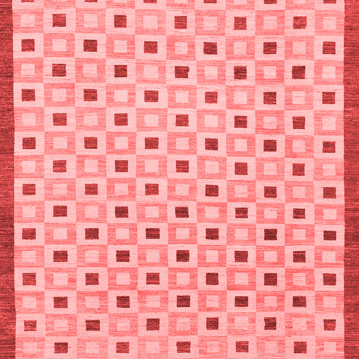 Machine Washable Solid Red Modern Rug, wshabs1430red