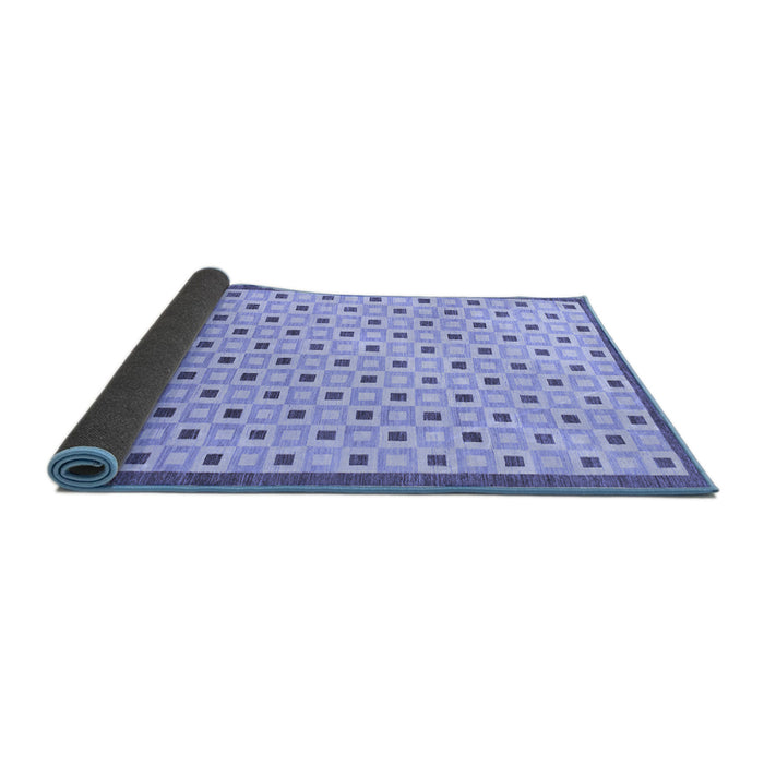 Sideview of Solid Blue Modern Rug, abs1430blu