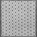 Square Solid Gray Modern Rug, abs1430gry