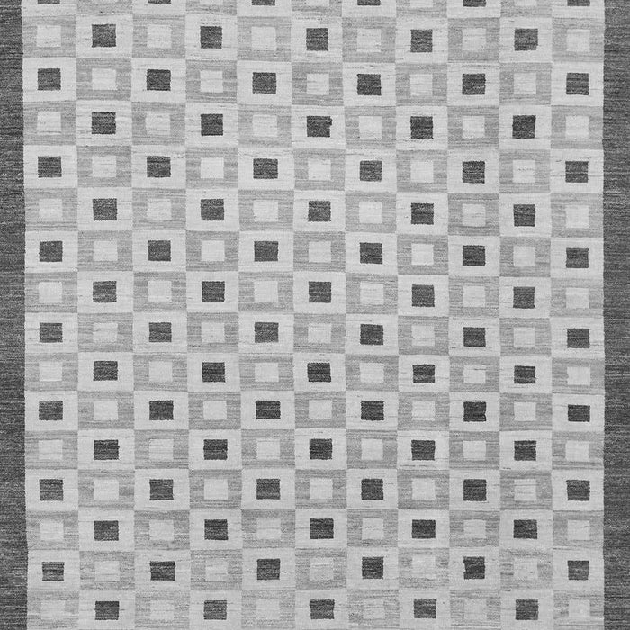 Machine Washable Solid Gray Modern Rug, wshabs1430gry