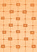 Solid Orange Modern Rug, abs1431org