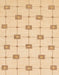 Abstract Brown Gold Solid Rug, abs1431