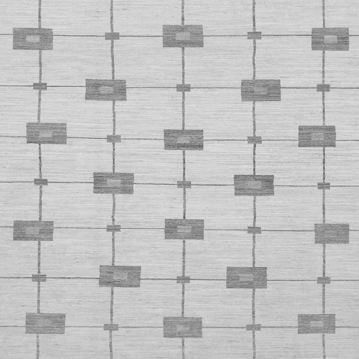 Square Machine Washable Solid Gray Modern Rug, wshabs1431gry