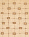 Machine Washable Abstract Brown Gold Rug, wshabs1431
