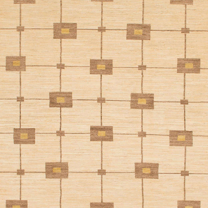 Machine Washable Abstract Brown Gold Rug, wshabs1431