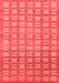 Abstract Red Modern Area Rugs