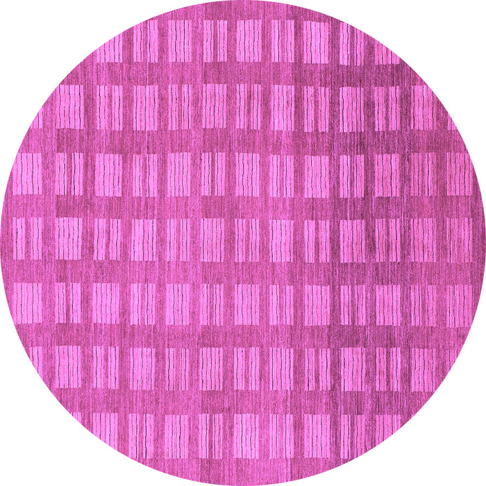 Round Machine Washable Abstract Purple Modern Area Rugs, wshabs1432pur