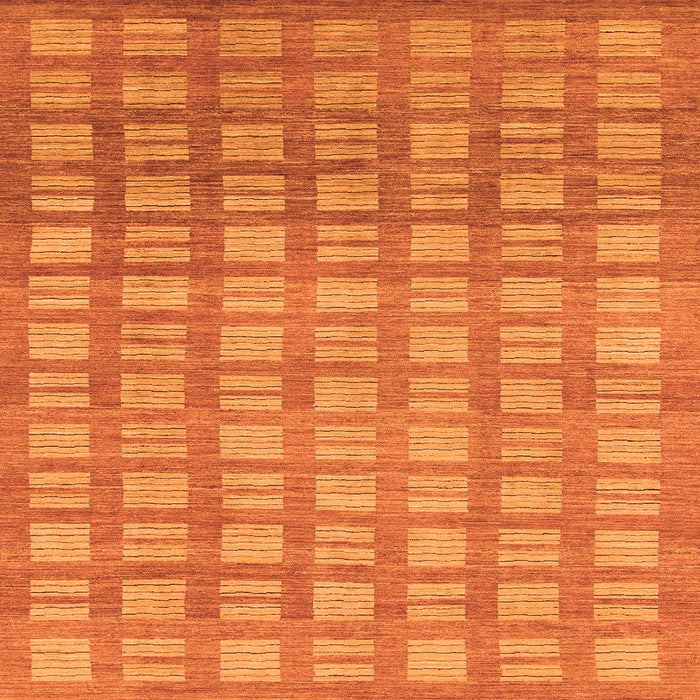 Square Abstract Orange Modern Rug, abs1432org