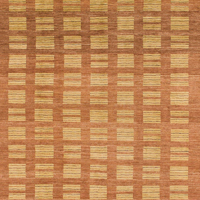 Machine Washable Abstract Orange Red Rug, wshabs1432