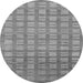 Round Abstract Gray Modern Rug, abs1432gry