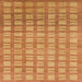 Square Abstract Orange Red Modern Rug, abs1432