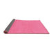 Sideview of Abstract Pink Modern Rug, abs1433pnk