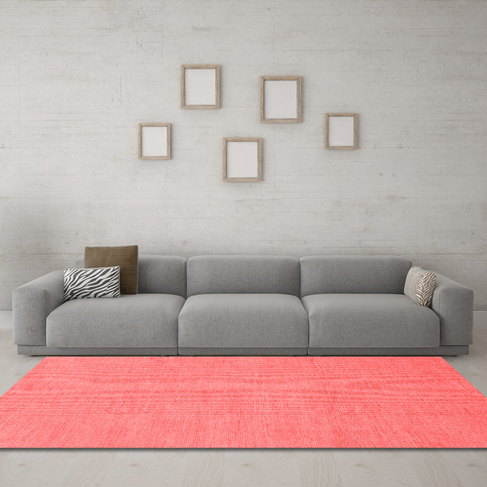 Modern Red Washable Rugs