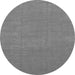 Round Abstract Gray Modern Rug, abs1433gry