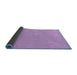 Sideview of Abstract Blue Modern Rug, abs1433blu