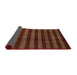 Sideview of Abstract Dark Red Modern Rug, abs1434