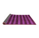 Sideview of Abstract Purple Modern Rug, abs1434pur