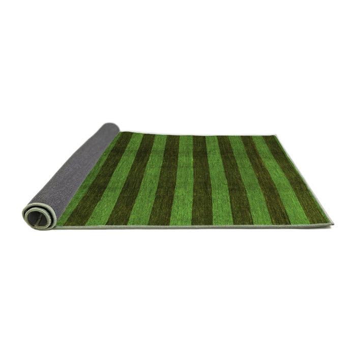 Sideview of Abstract Green Modern Rug, abs1434grn