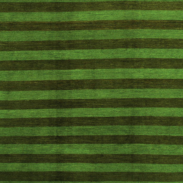 Square Abstract Green Modern Rug, abs1434grn