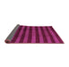 Sideview of Abstract Pink Modern Rug, abs1434pnk