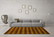 Machine Washable Abstract Yellow Modern Rug in a Living Room, wshabs1434yw