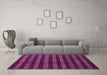 Machine Washable Abstract Purple Modern Area Rugs in a Living Room, wshabs1434pur