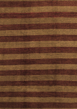 Abstract Brown Modern Rug, abs1434brn