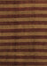 Abstract Brown Modern Rug, abs1434brn