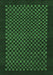 Checkered Emerald Green Modern Rug, abs1435emgrn